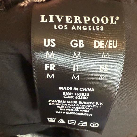 Liverpool Gray Pull-On Cropped Dress Pants | Size medium EUC - Picture 5 of 6